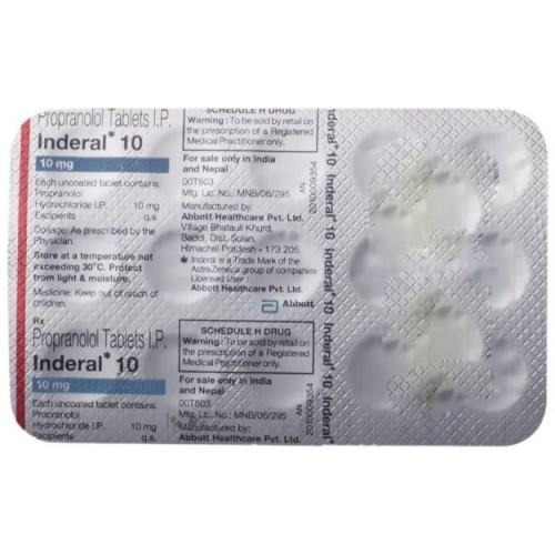 Inderal 10 Tablet