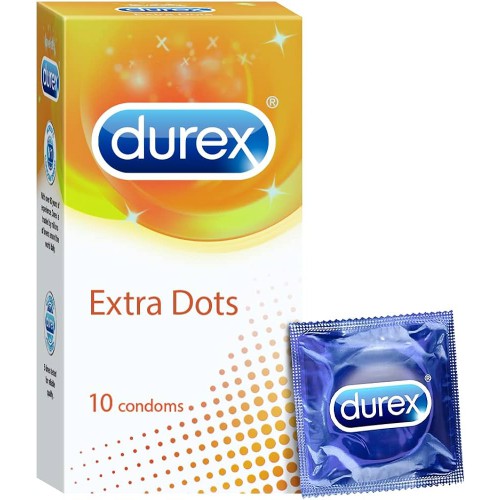 DUREX EXTRA DOTTED CONDOMS 10 COUNT
