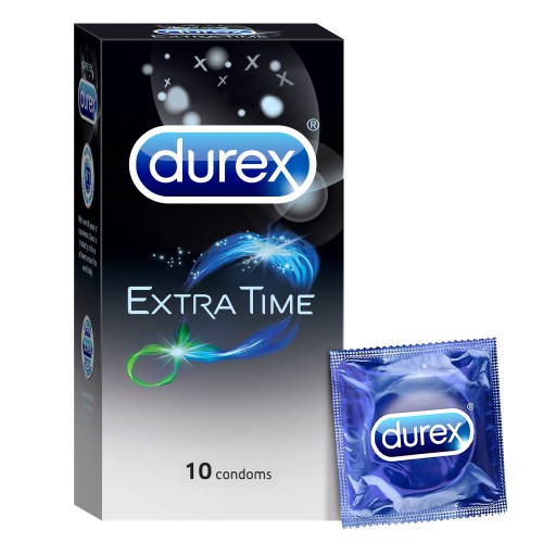 DUREX EXTRA TIME CONDOMS 10 COUNT